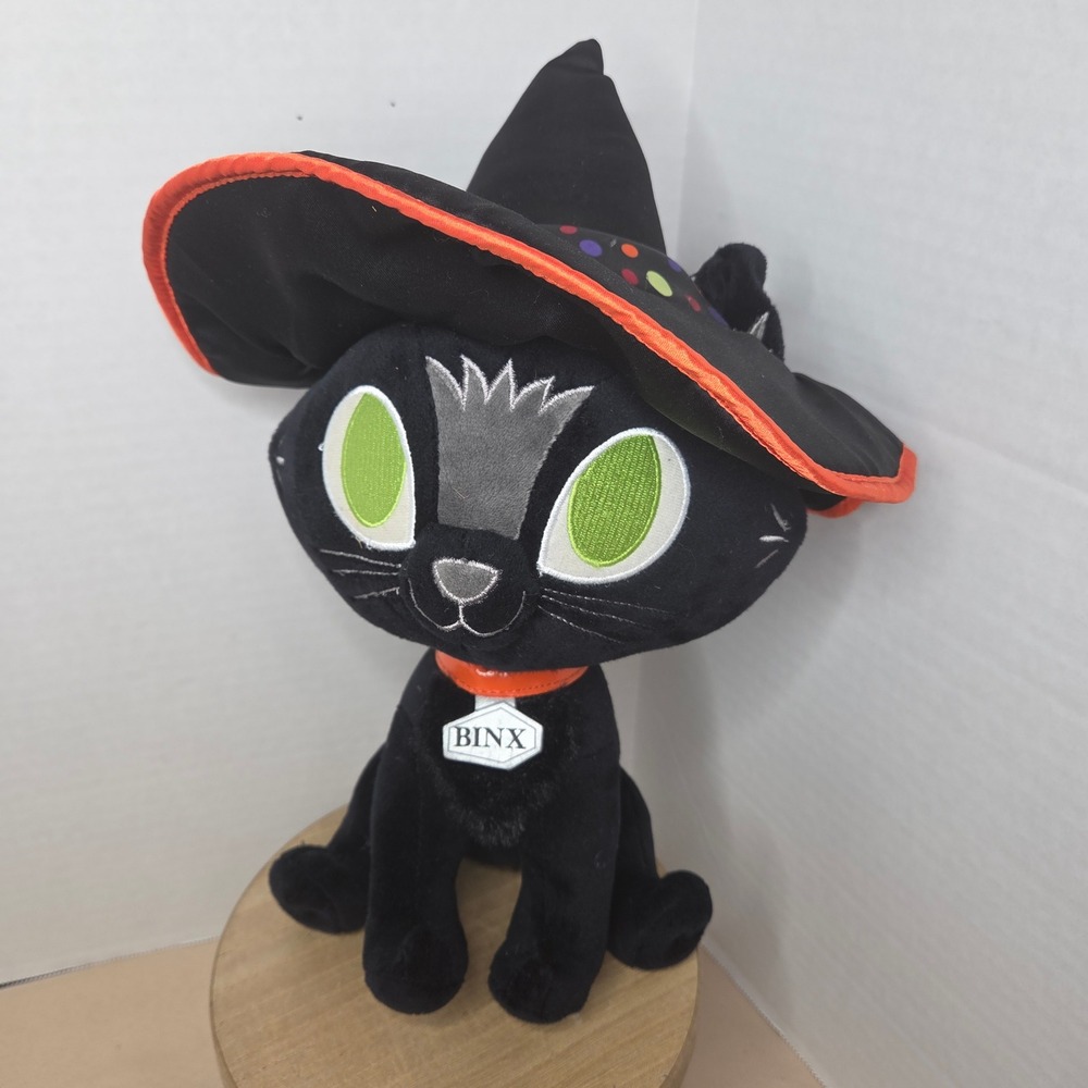 Disney Parks‎ Hocus Pocus Plush Binx Black Cat Witch Hat Halloween